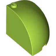 Brick Round Corner 4 x 4 x 3 Quarter Dome Top