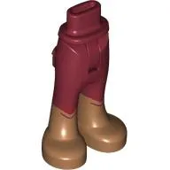 Minidoll Hips and Trousers with Back Pockets with Medium Nougat Boots print