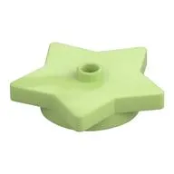 Plate Special 5-Point Star 4 x 4 2/3 with One Stud