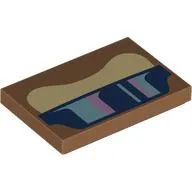 Tile 2 x 3 with Funky Kong Sunglasses Print