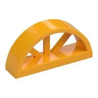 Window 1 x 4 x 1 2/3 with Spoked Rounded Top
