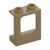 Window 1 x 2 x 2 Plane, Hollow Studs, Single Hole Top and Bottom for Glass