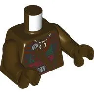 Torso, Dark Brown Robe, Strap, Dark Green Shirt, Dark Red Belt, Necklace print, Dark Brown Arms and Hands
