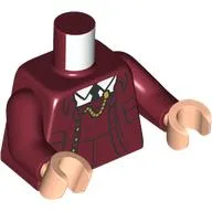 Torso, Conductor, Jacket, Gold Watch Chain, White Shirt, Black Tie print, Dark Red Arms, Light Nougat Hands