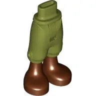 Minidoll Hips and Cropped Trousers with Reddish Brown Boots print
