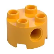 Brick Round 2 x 2, Pin Holes