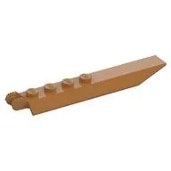 Hinge Plate 1 x 8 Locking with Angled Side Extensions, Squared Plate Underside, 7 Teeth