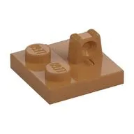 Hinge Plate 2 x 2 Locking with 1 Finger on Top
