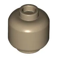 Minifig Head [Plain] [Vented Stud - 2 Holes]