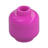 Minifig Head [Plain] [Vented Stud - 2 Holes]