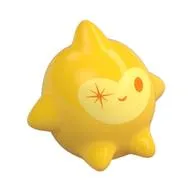 Creature, Star with Bright Light Yellow Face, Winking print