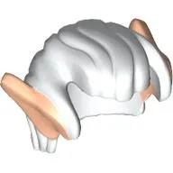 Hair Swept Back with Light Nougat Elf Ears