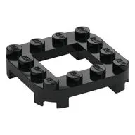Plate Round Corners 4 x 4 x 2/3 Circle with 2 x 2 Opening