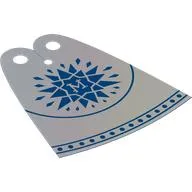 Neckwear Cape, Standard, Long with Blue Star, 'M' print