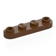 Plate Special 1 x 4 Rounded with 2 Open Studs