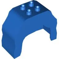 Duplo Brick, Hair, 2 x 2 Top Studs, Wavy, Long