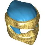 Wrap with Short Back Knot Smooth, Pearl Gold Mask pattern