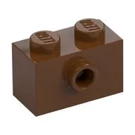 Brick Special 1 x 2 with 1 Center Stud on 1 Side, Bottom Stud Holder