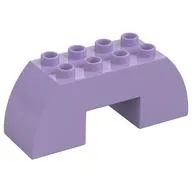 Duplo Brick 2 x 6 x 2 Curved with 2 x 2 Cutout on Bottom