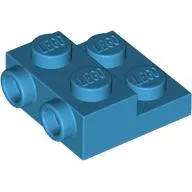 Plate Special 2 x 2 x 2/3 with Two Studs On Side and Two Raised - Updated Version
