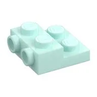 Plate Special 2 x 2 x 2/3 with Two Studs On Side and Two Raised - Updated Version