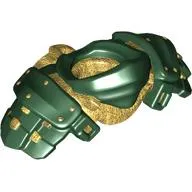 Minifig Neckwear Armour Ninja with Pearl Gold Katana Holder pattern