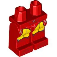 Hips and Red Legs with Iron Man Armor, Yellow Shapes print
