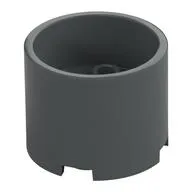 Brick Round 3 x 3 x 2 Recessed Center with 2 x 2 Studs and Axle Hole