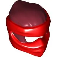 Wrap with Short Back Knot Smooth, Red Mask pattern