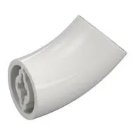 Brick Round 2 x 2 D. Tube with 45° Elbow and Axle Holes (Crossholes) at Each End [LONG]