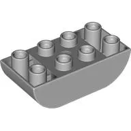 Duplo Brick 2 x 4 Curved Bottom