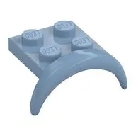 Wheel Arch, Mudguard 2 x 3 x 1 1/3 with 2 x 2 Plate