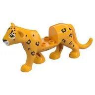 Animal, Tiger with 2 x 2 Cut-Out with White Face, Black Leopard Spots print