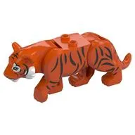 Animal, Big Cat, Tiger with 2 Studs with Black Stripes print
