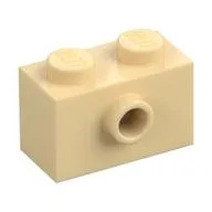 Brick Special 1 x 2 with 1 Center Stud on 1 Side, Bottom Stud Holder