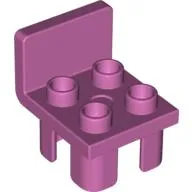 Duplo Chair with 4 Studs and Squared Back