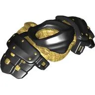 Minifig Neckwear Armour Ninja with Pearl Gold Katana Holder pattern