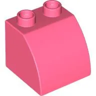 Duplo Brick 2 x 2 x 1 1/2 with Curved Top