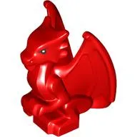 Creature, Dragon, Baby, Sitting with Black Eyes print