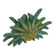 Mask, Lady Of Pain with Spikes, Gold Face, Streaks print