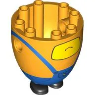 Minion Body, Extra Large Cone with White Mouth, Blue Overall print