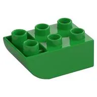 Duplo Brick 2 x 3 with Curved Bottom