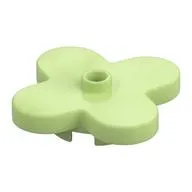 Flower 4 x 4 Rounded Petals with Center Stud