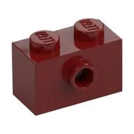 Brick Special 1 x 2 with 1 Center Stud on 1 Side, Bottom Stud Holder