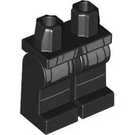 Hips and Black Legs with Dark Bluish grey Robe Ends print