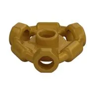 Plate Special 1 x 1 with Hole Through Stud, 3 Bars and 3 Bar Holes