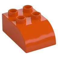 Duplo Brick 2 x 3 with Curved Top