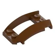 Wheel Arch, Curved Wedge 4 x 3 with 2 x 2 Opening and 4 Studs