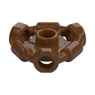 Plate Special 1 x 1 with Hole Through Stud, 3 Bars and 3 Bar Holes