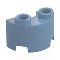 Brick Round, Half 1 x 2